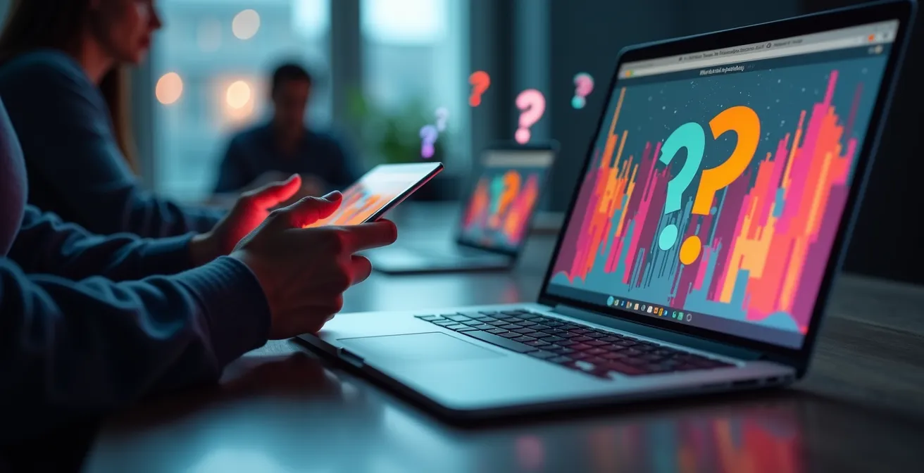 Vista múltiple de participantes interactuando en webinar con encuestas y chat en vivo