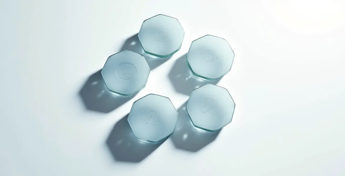 Visualización abstracta de canibalización SEO con páginas web compitiendo entre sí