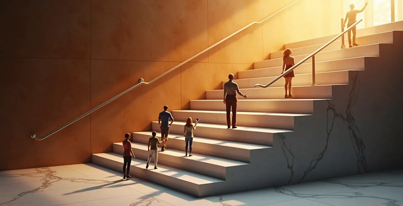 Representación visual de un sistema de niveles VIP con elementos de gamificación