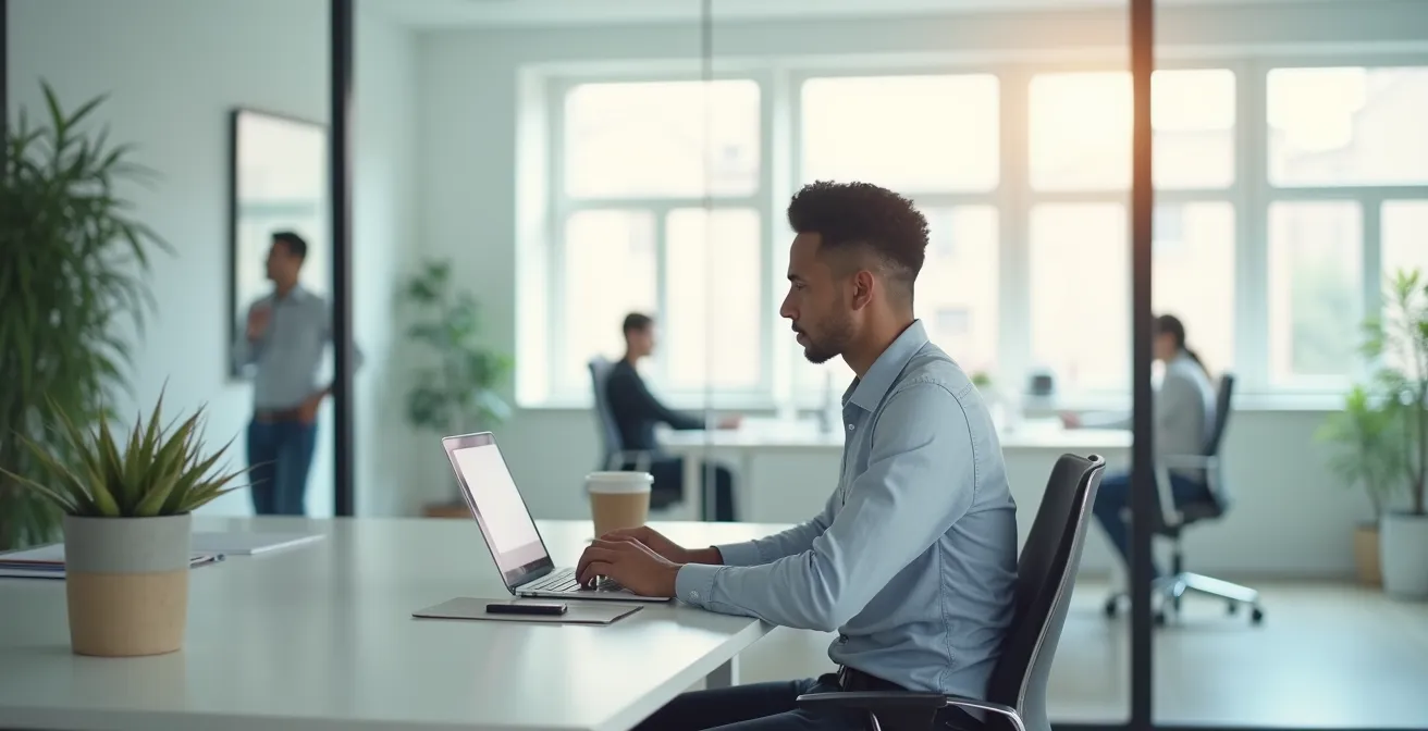 CEO de PYME en videollamada abierta respondiendo preguntas difíciles con transparencia